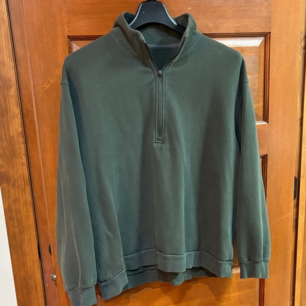 Lululemon Men's Green Steady State Half-Zip